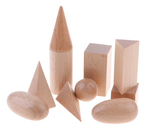 De Bloques De Geometría Montessori De , Juguetes Cognitivos