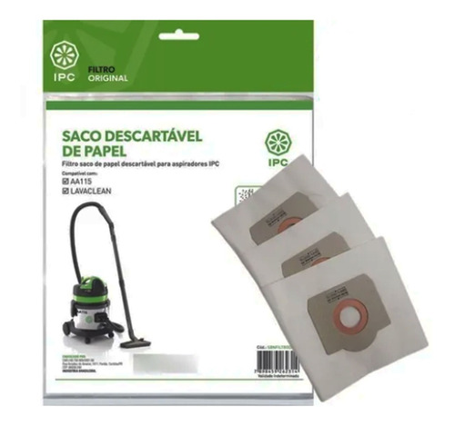 3 Sacos Descartáveis Asp. Ipc Soteco - A115