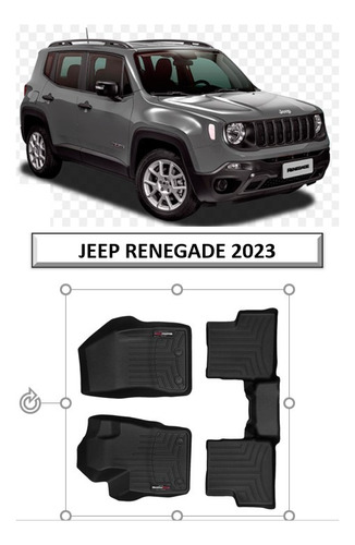 Alfombra Weathertech Bandeja Jeep Renegade Sport 2023