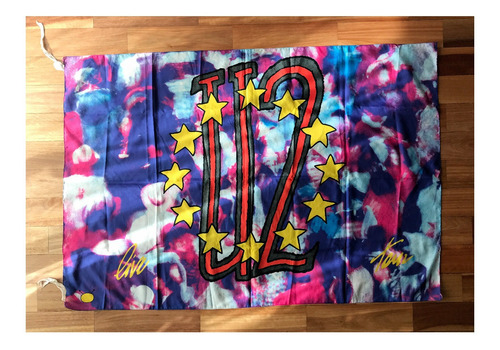 U2 Zooropa Tour Bandera Gigante 1,30m X 0,90m. Italiana