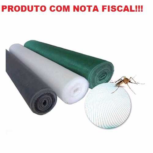 Tela Mosquiteiro Nylon Branca Anti Inseto 1,20 Mt Rolo 50 Mt