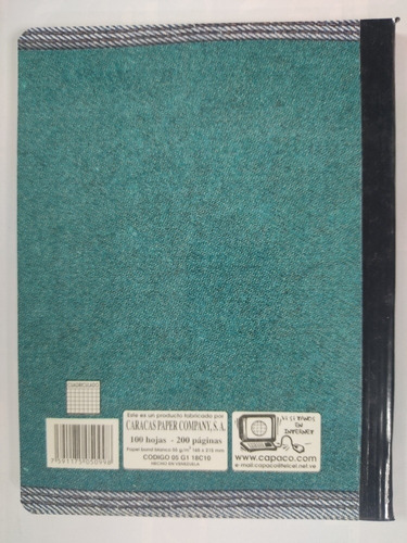 2 Libretas Cocidas Empastada Cuadro 16,50 Cm X 21,50 Cm
