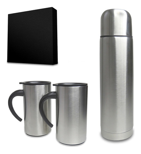 Set De Mugs Con Termo Cascade Doble Pared Bebidas Oficina