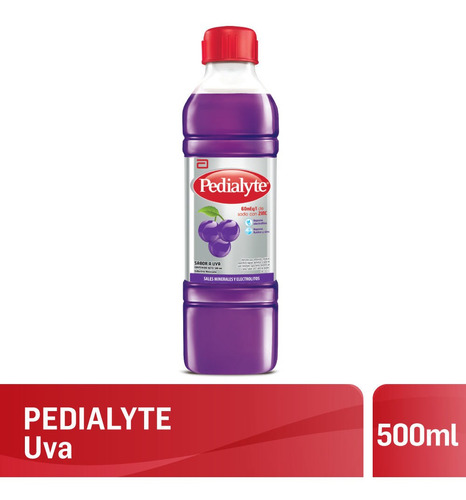 Pedialyte Suplemento Nutricional Rehidratante Uva 500ml X 6u