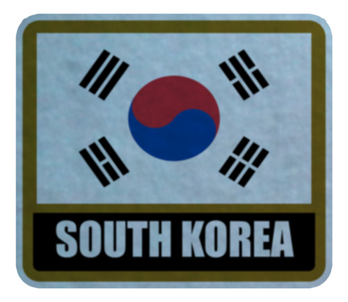 Parche Felpa Para Coser 15cm Bandera Corea Del Sur Corea Del Sur-05 Corea Del Sur-05