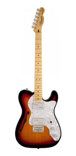 Imagen 2 de 5 de Guitarra eléctrica Fender American Elite Telecaster Thinline de fresno 3-color sunburst brillante con diapasón de arce