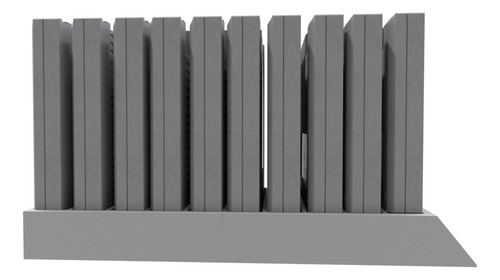 Stand 10 Catridges Soporte Cartuchos De Juegos Nes Nintendo