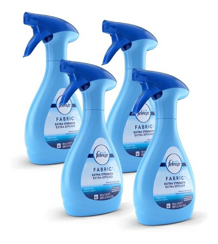  Eliminador Olores Fuertes Febreze Fabric Tela 500ml Pack X4