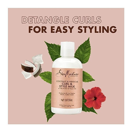 Sheamoisture Curl & Style Milk De Coco E Hibisco 237ml