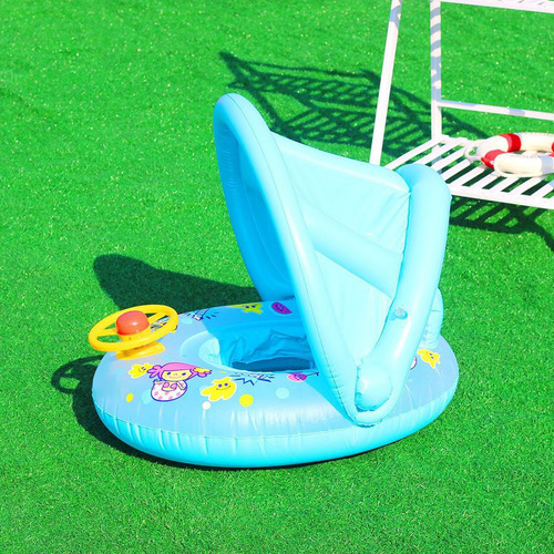 Anillo De Natación Inflable Con Protector Solar Para Bebés