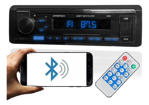 Leitor Mp3 Automotivo Aparelho Som Carro Bluetooth Rádio 12v