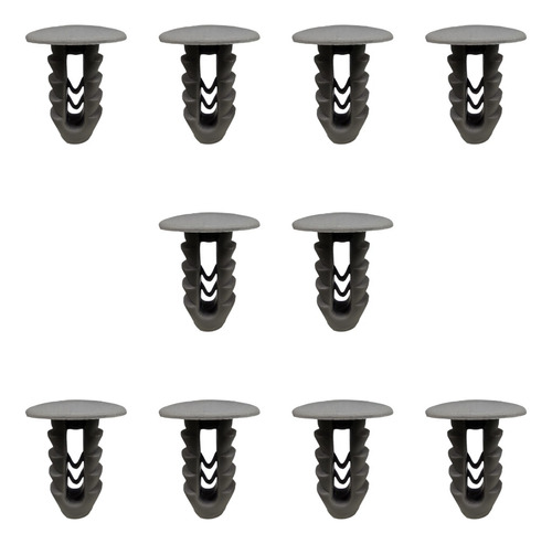 Traba Grampa Clips Tapizado De Puerta Fiat X10 Gris Claro C