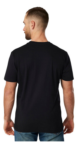 Playera Cat Hombre Caterpillar Negro Logo Casual