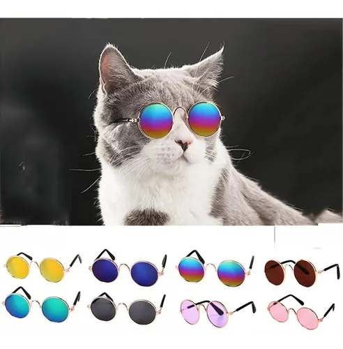 Gafas Lentes Cool Para Mascotas Gatos Perros Accesorio Cuotas