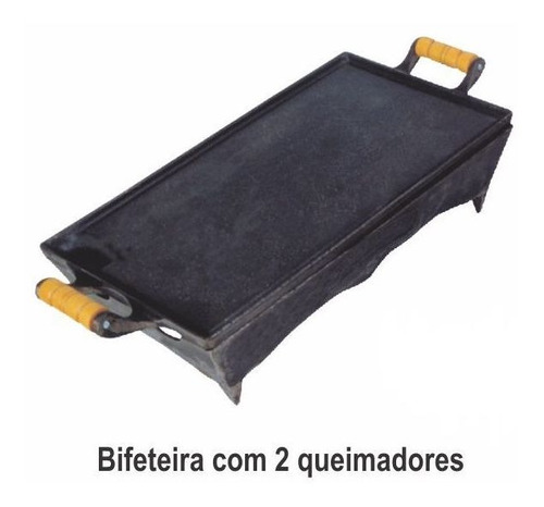 Picanheira Em Ferro Fundido A Alcool 02 Queimadores 45 X 25c