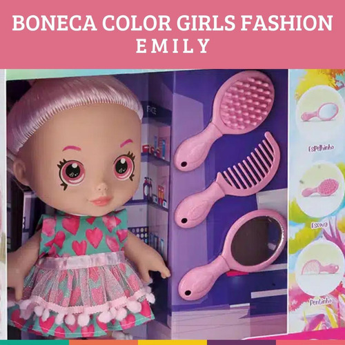 Boneca Color Girls Fashion Emily Bambola