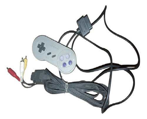 Joystick De Super Nintendo Original + Cable Audio Y Video