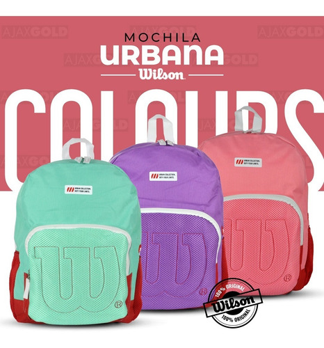 Imagen 7 de 10 de Mochila Wilson Urbana Deportes Reforzada Gym Porta Notebook