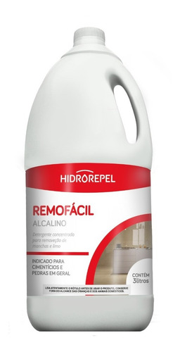 Remofácil Alcalino 3 Litros Hidrorepel - Removedor/limpador