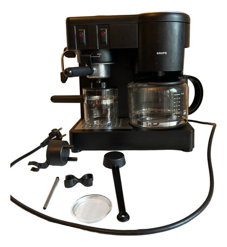 Cafetera Manual Krups Cafepresso Art 171 - Importada Negro (Usado)