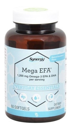  Mega Efa 1200 Mg Omega 3 Epa Y Dha Por Porción 60 Cápsulas