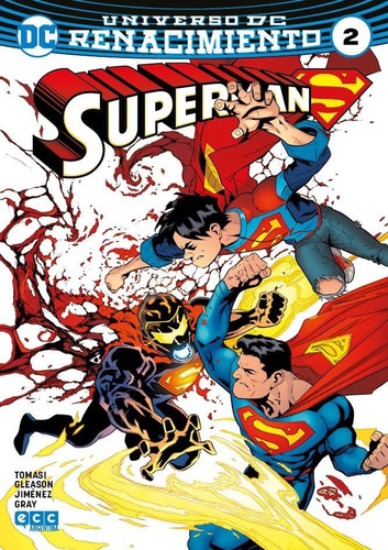 Superman # 2  Ecc Argentina Renacimiento Revista Nueva