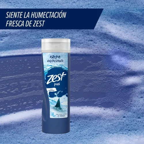 Jabon Líquido Corporal Men Sales Marinas 400ml Zest