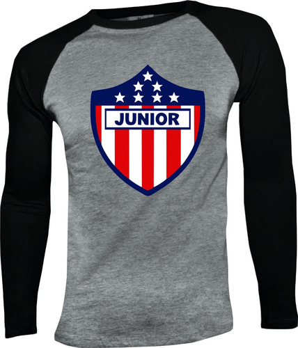 Camiseta Junior Barranquilla I Manga Larga Camibuso Raglan