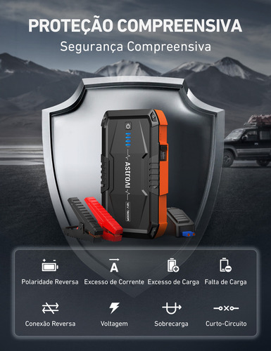 Auxiliar Partida Bomba Infladora Portatil Auxiliar Partida 1500mAh Power Bank Energia móvel multifuncional Mini compressor ar portatil bomba de inflação portátil com luz de emergência