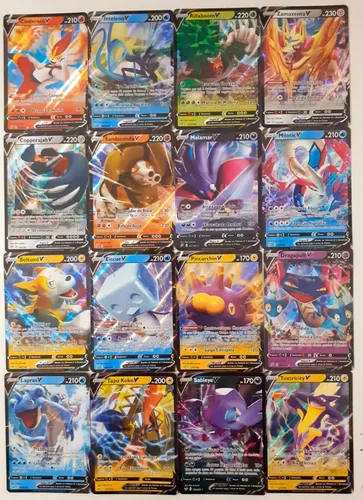 Lote Pack Pokémon 50 Cartas Aleatórias E Pokémon V Garantido - Ri