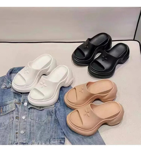 Sandalias De Playa Con Suela De Eva Para Mujer Con Punta Div