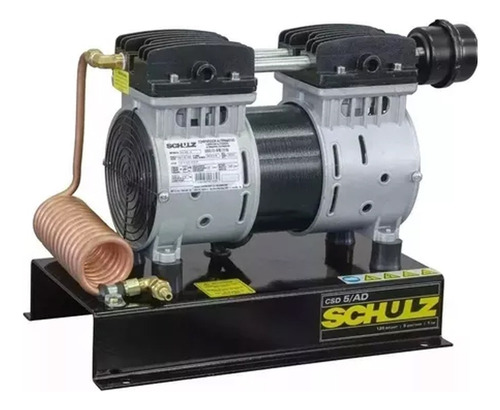 Compressor de ar elétrico Schulz CSD 5 AD monofásica 1hp 220V 60Hz prateado/preto