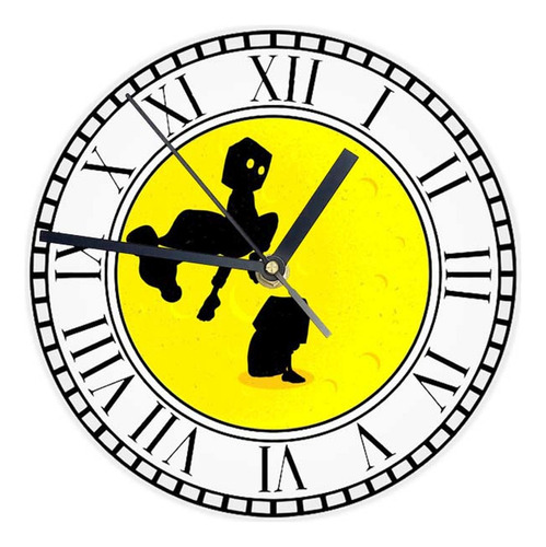 Reloj Redondo Madera Brillante Little Nightmares Mod 35