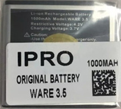 Batería Ipro Ware Wave 3.5 1000mah 30d Gtia Tienda
