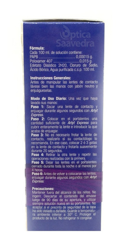 Arlyt Express 120 Ml Solucion Para Lentes Contacto + Estuche