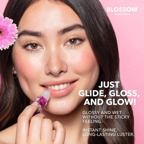 Blossom Roll On Lip Gloss, Aceite De Labios Hidratante Trans