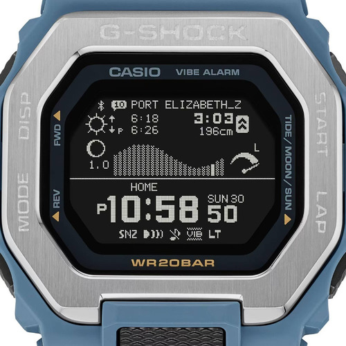 Reloj Casio G-shock G-lide gbx-100-2adr azul claro