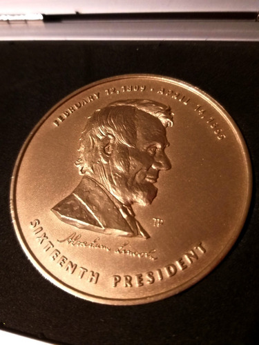 Medallón Moneda Conmemorativa Abraham Lincoln Prest #16 E.u.