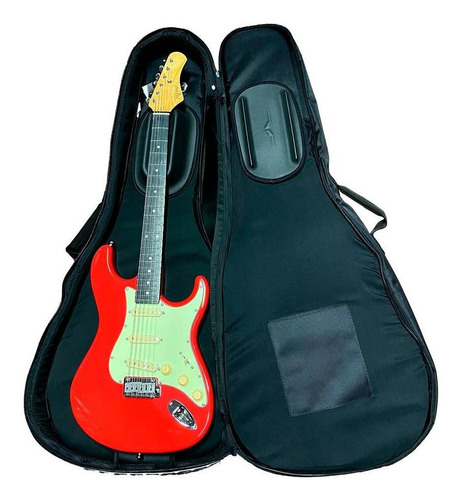 Imagem 6 de 6 de Capa Bag Dupla Para Guitarra E Violão Avs Mk500 Bg2mk500.