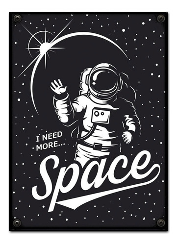 #670 - Cuadro Decorativo Vintage - Astronauta Poster Espacio