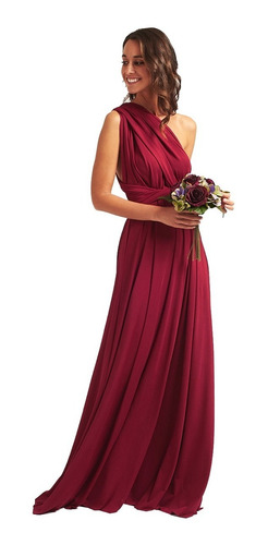 Imagem 1 de 4 de Vestido Feminino Longo De Festa Multiuso Madrinhas Casamento