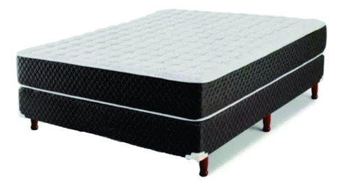 Sommier Cannon Espuma Renovation 2 plazas de 190cmx140cm gris oscuro y blanco