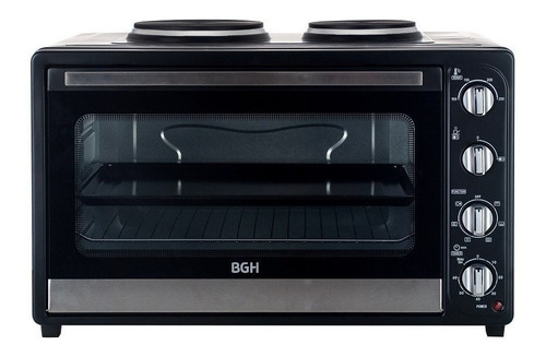 Horno Eléctrico De Mesa 64l Bgh Bhe64m20an Negro Refabricado (Reacondicionado)