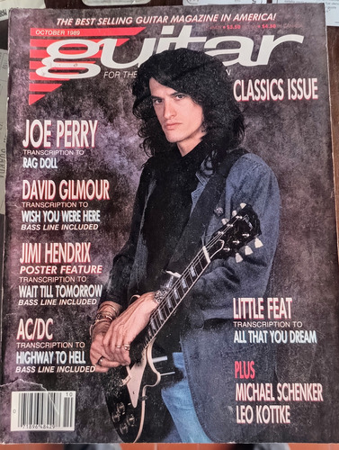Revista Guitar - Joe Perry - Hendrix (poster) - Gilmour - (Usado)