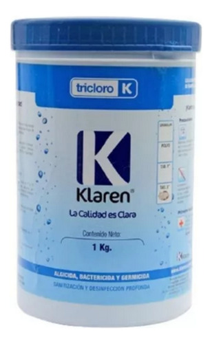 Tricloro Granular 1 Kg, Cloro Para Alberca Mca Klaren 402020