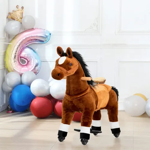 Juguete De Peluche De Caballo Con Movimiento Y Sonidos - Animal Eléctrico Interactivo Que Camina Y Mueve La Cola - Regalo Para Niños Que Estimula La Imaginación