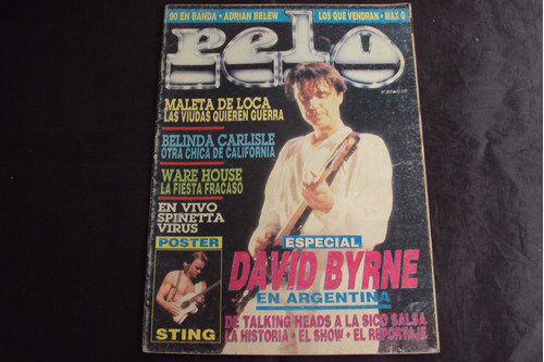 Revista Pelo # 368 - Tapa David Byrne (c/poster)