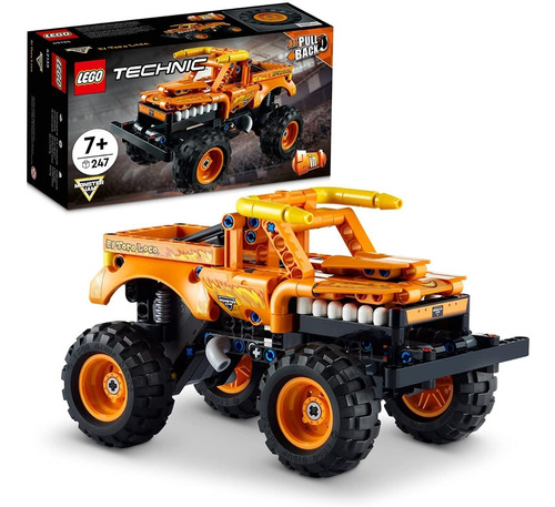 Imagem 1 de 9 de Lego Technic 2 Em 1 Monster Truck E Carro De Corrida - 42135