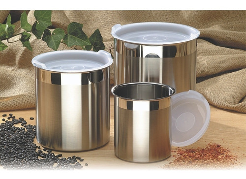 Imagen 9 de 10 de Tazón Bowl 28cm + 16cm C/tapa Tramontina Acero Inox Promo