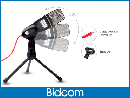 Microfono Condensador Gadnic Estudio Grabación Color Negro